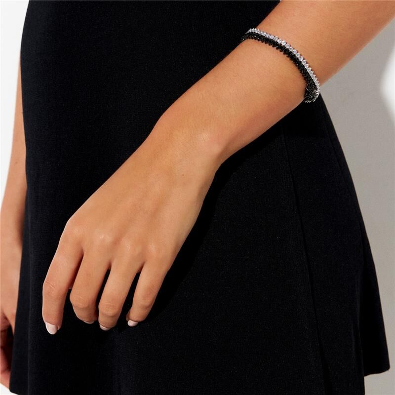 Riviera Bracelet with Round Zirconia Gold Plated