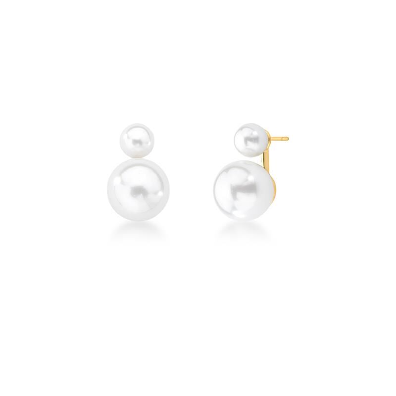 Shell Pearl Earring Gold Plated