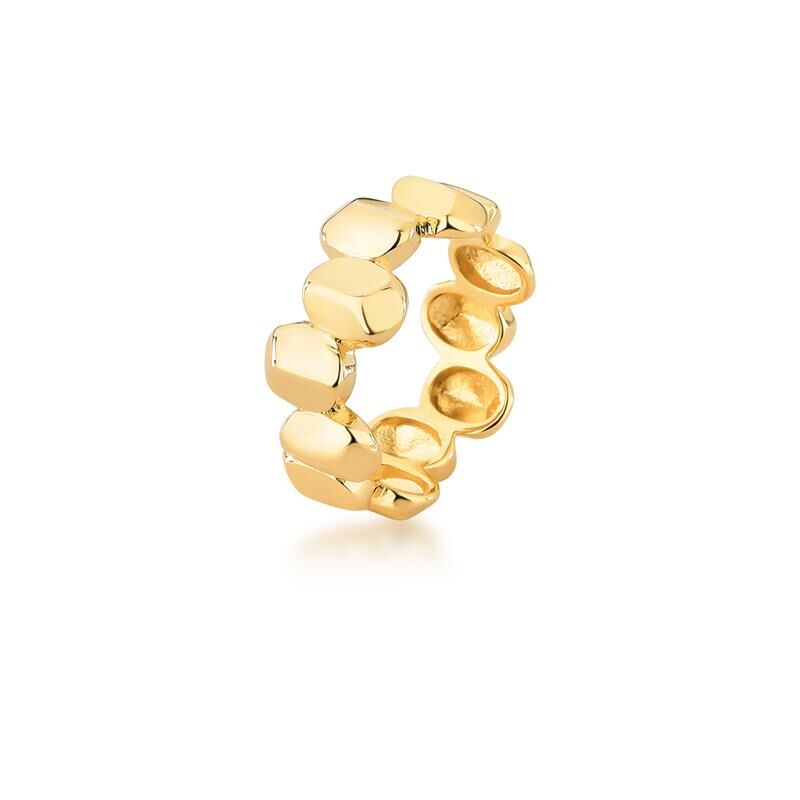 Sienna Ring - Ring with smooth textured ovals