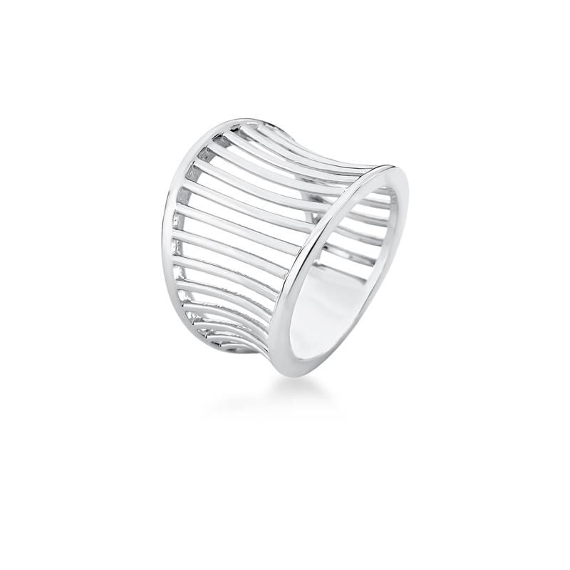 Ella Ring - Leaked and Textured Curved Ring