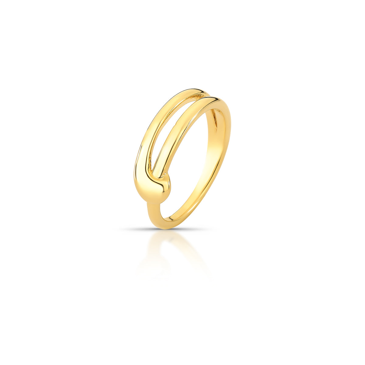 Noelle Ring - 18k Gold Plated Curved Ring