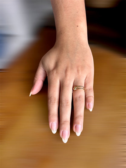 Noelle Ring - 18k Gold Plated Curved Ring